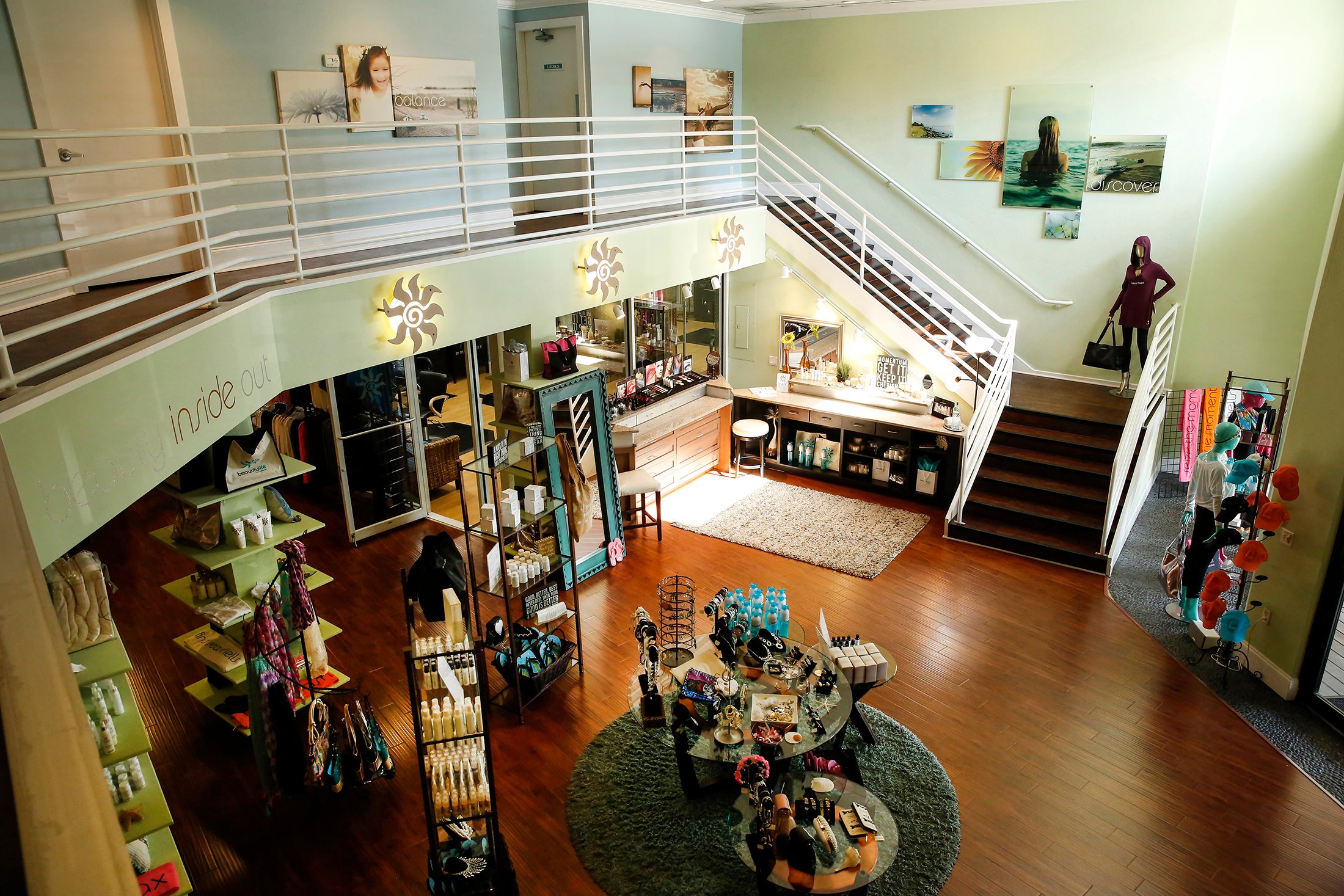 Aerial view of the Kay Casperson Sanibel Day Spa lobby