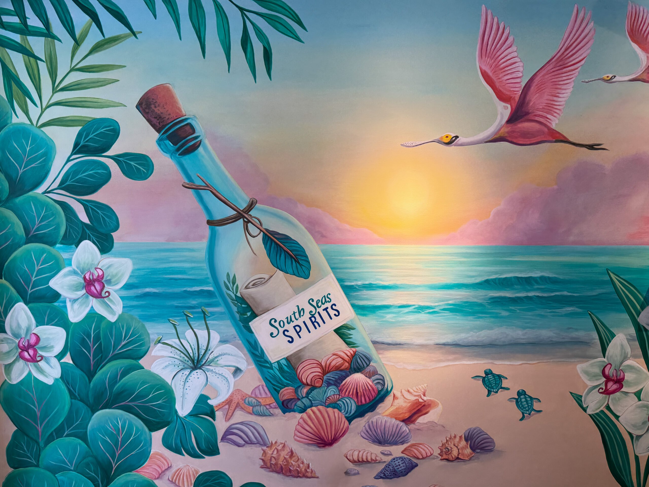Painting Captiva at South Seas Spirits