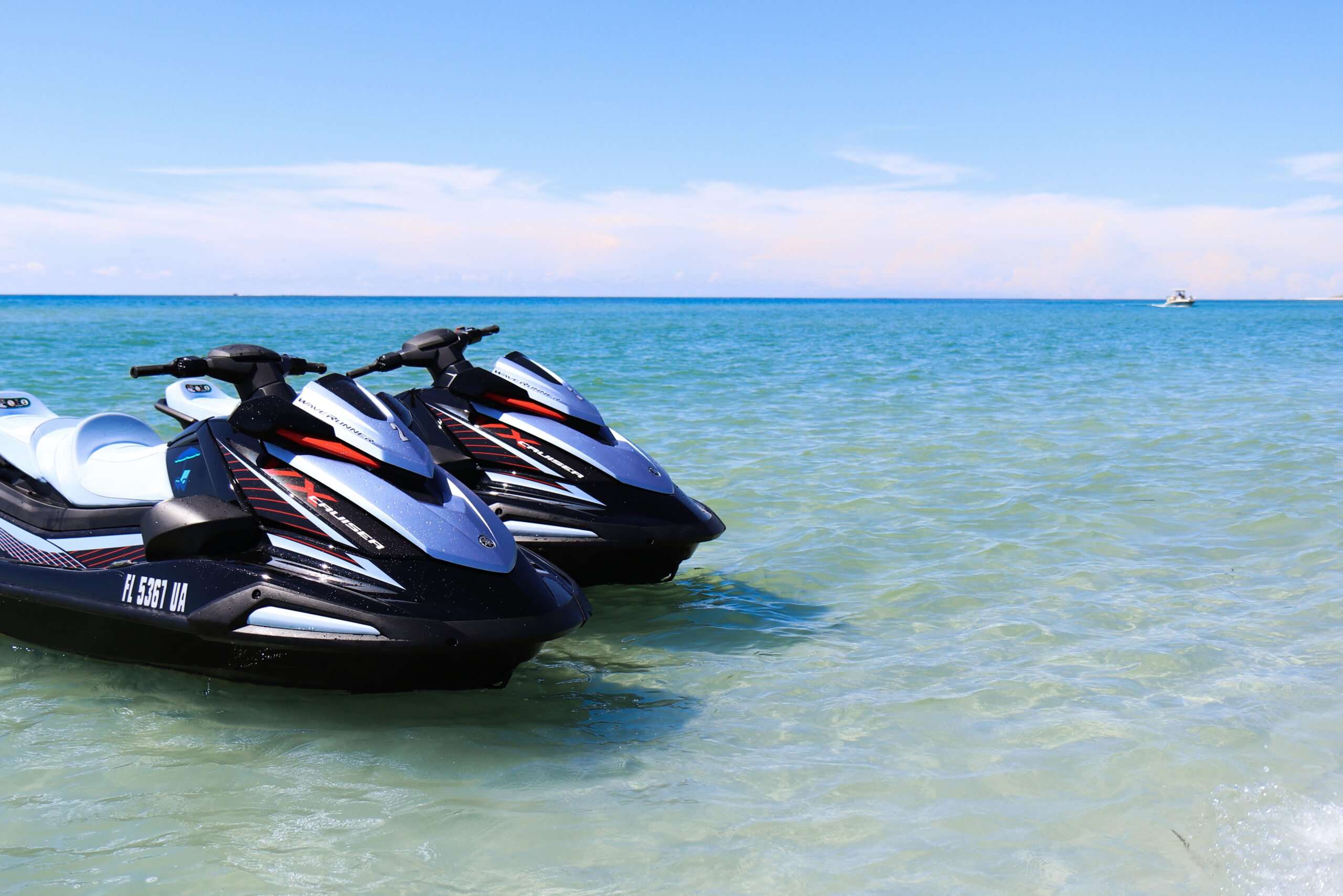 Wave runners at Cayo Costa State Park near South Seas